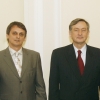 Sprejem pri predsedniku RS dr. Danilu Türku, s predsednikom UIA (Union Internationale des Architectes) Gaetan Siew-jem, (Ljubljana, 2008)